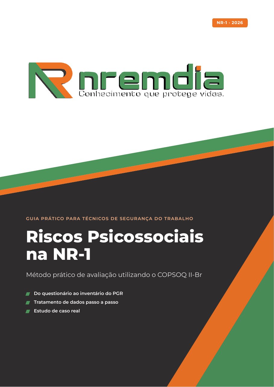 Capa do e-book Riscos Psicossociais na NR-1